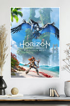Horizon Forbidden West | Aloy vs. Mechanical Bird | Game Poster