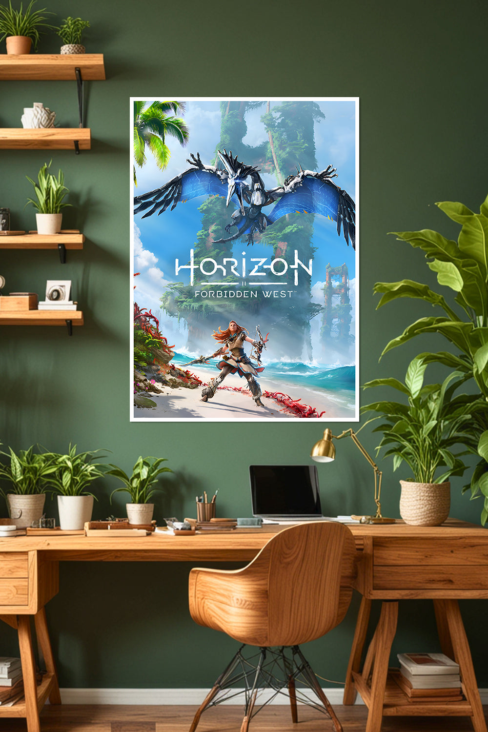 Horizon Forbidden West | Aloy vs. Mechanical Bird | Game Poster