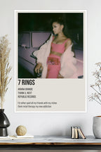 7 Rings | Ariana Grande | Music Poster