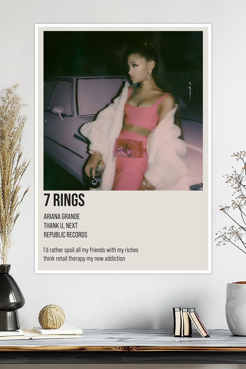 7 Rings | Ariana Grande | Music Poster