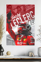 Charles Leclerc | Monaco GP | Victory Celebration | F1 Racing Poster
