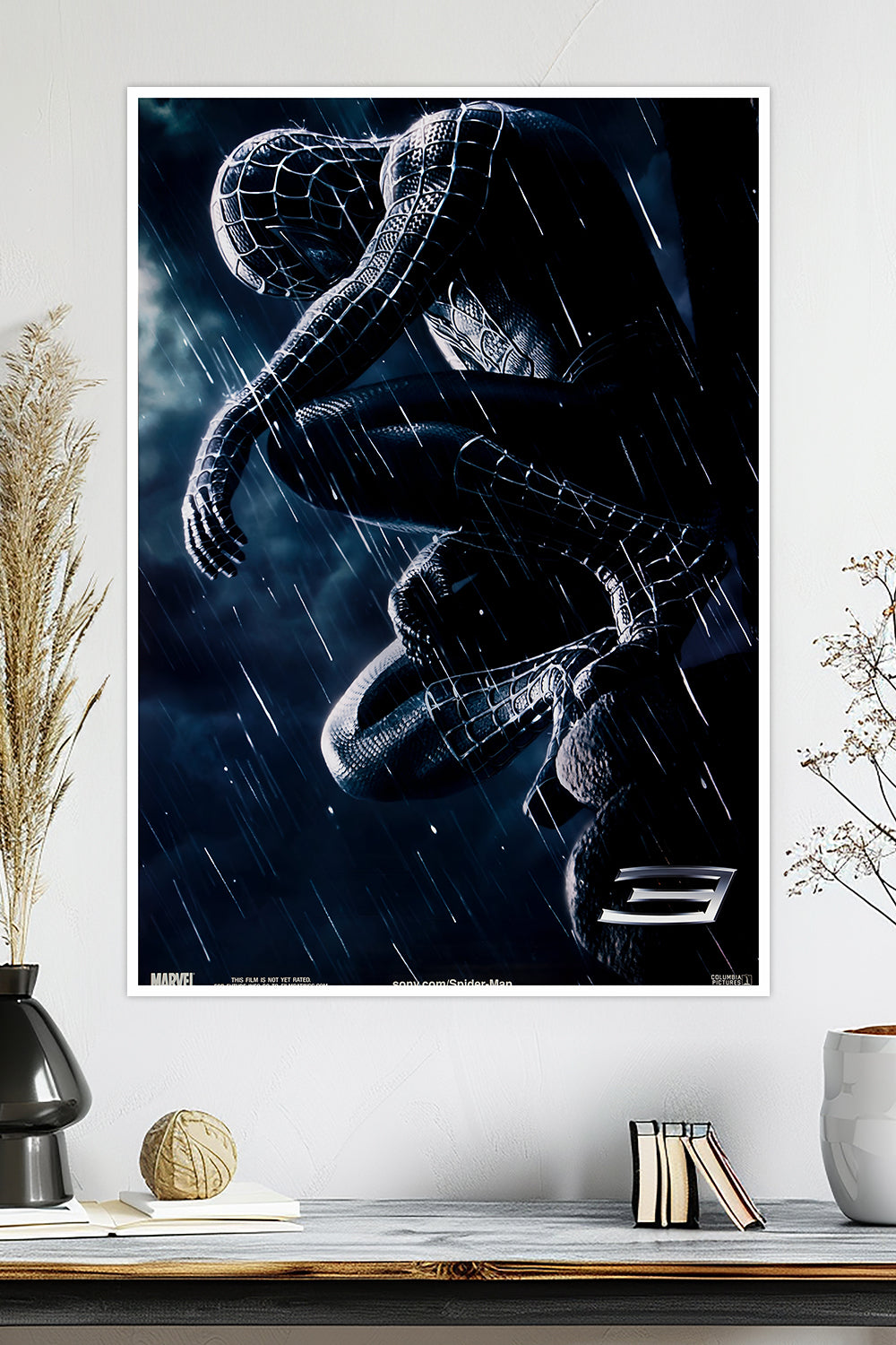 Spider-Man 3 Movie Poster | Spider-Man vs Venom Symbiote | Marvel Poster
