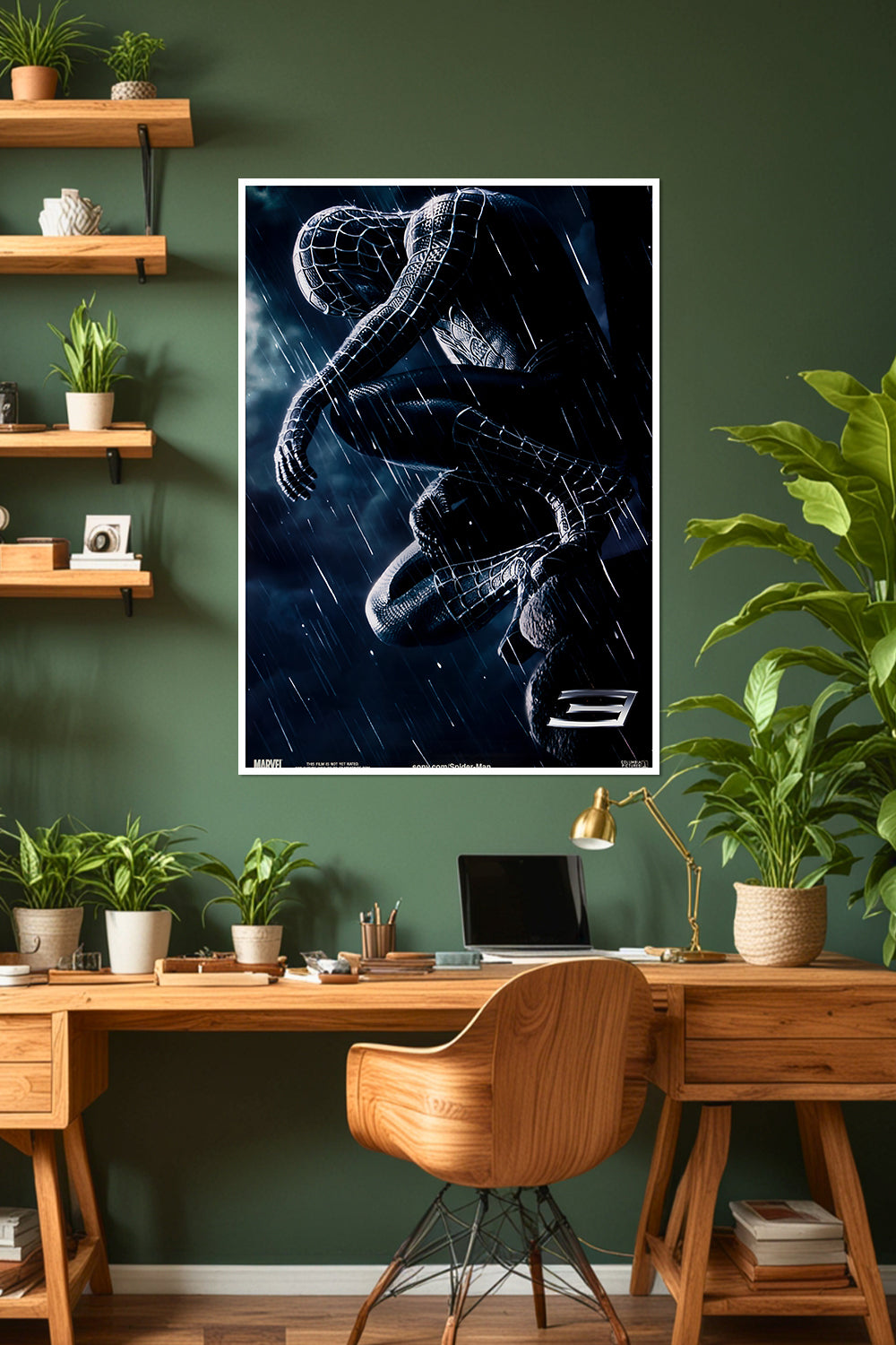 Spider-Man 3 Movie Poster | Spider-Man vs Venom Symbiote | Marvel Poster