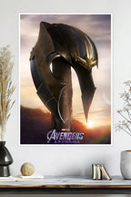 Thanos Helmet | Avengers Endgame | Marvel Poster