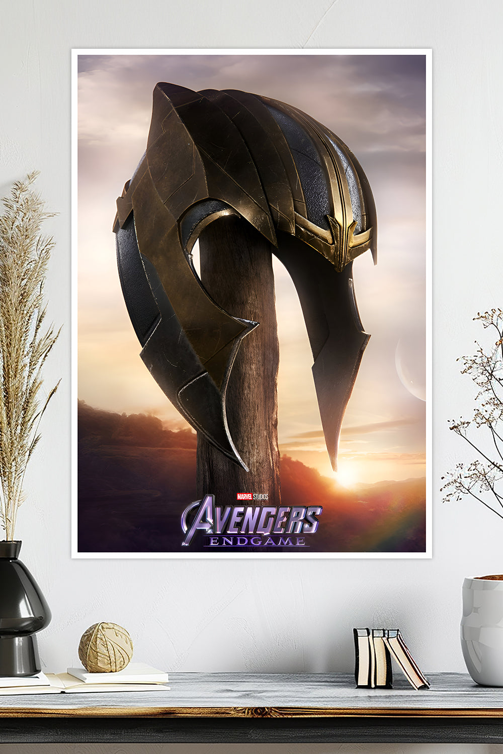 Thanos Helmet | Avengers Endgame | Marvel Poster