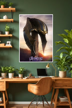 Thanos Helmet | Avengers Endgame | Marvel Poster