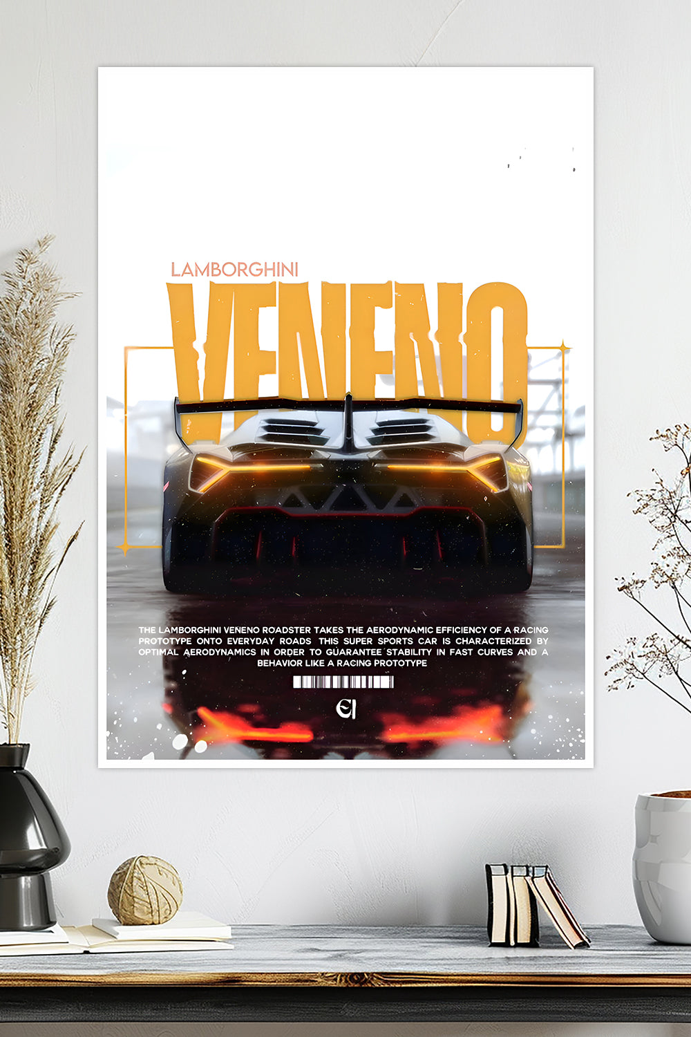 Lamborghini Veneno | Roadster | Car Poster