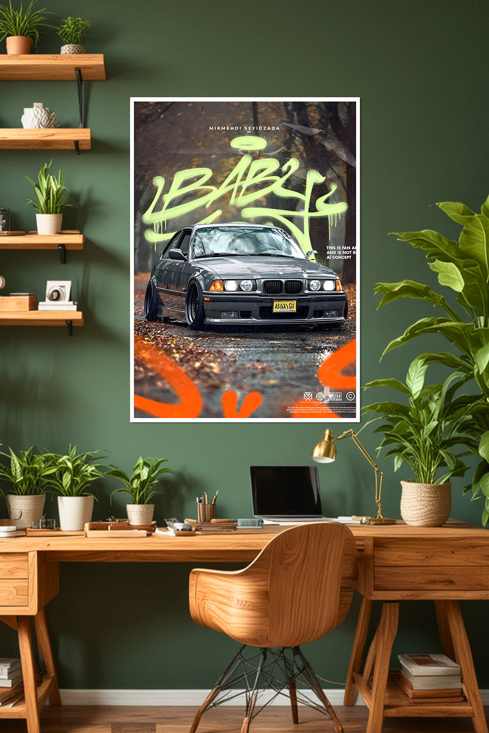 BMW E36 | AI Concept Car Poster