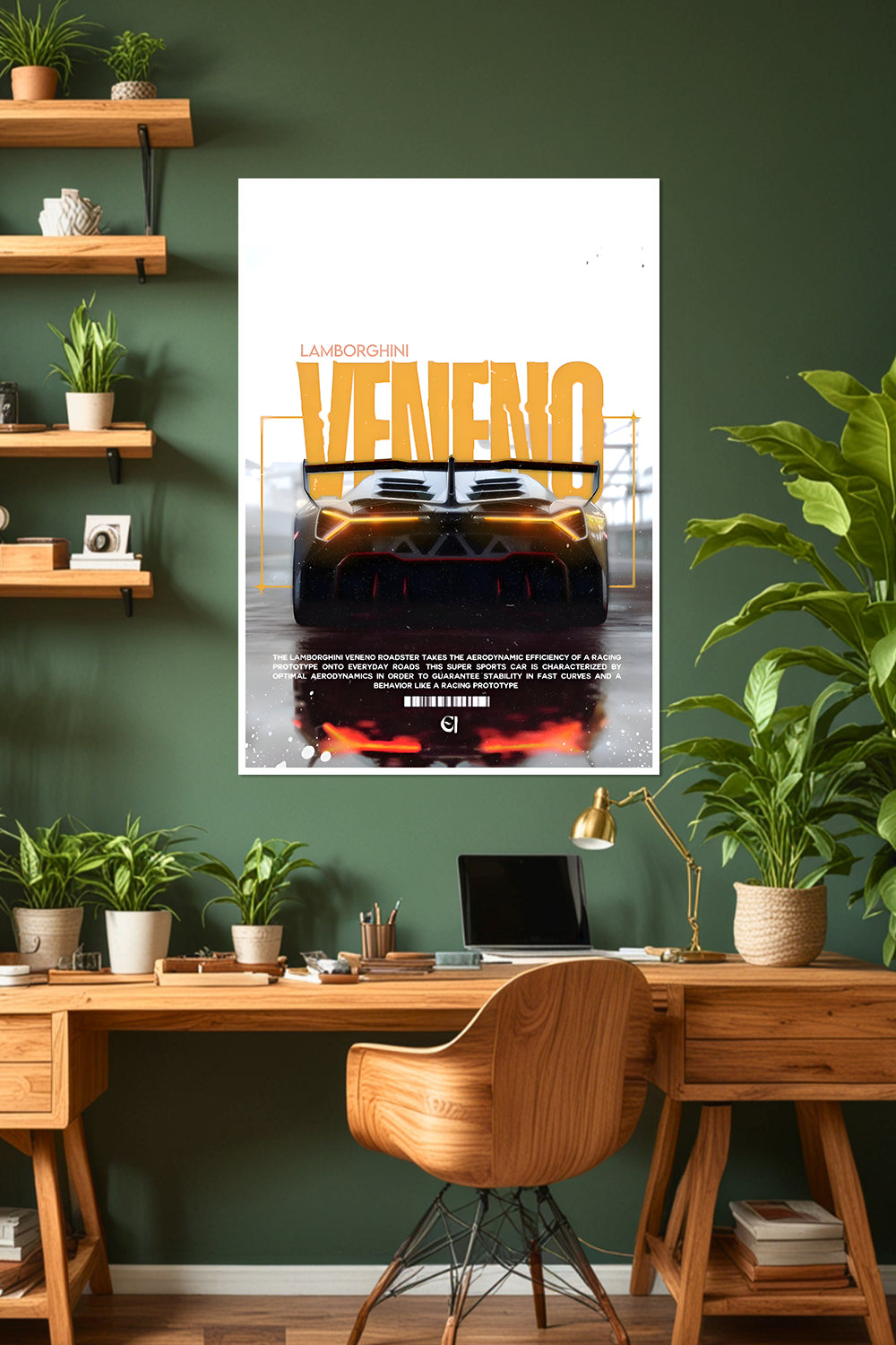 Lamborghini Veneno | Roadster | Car Poster