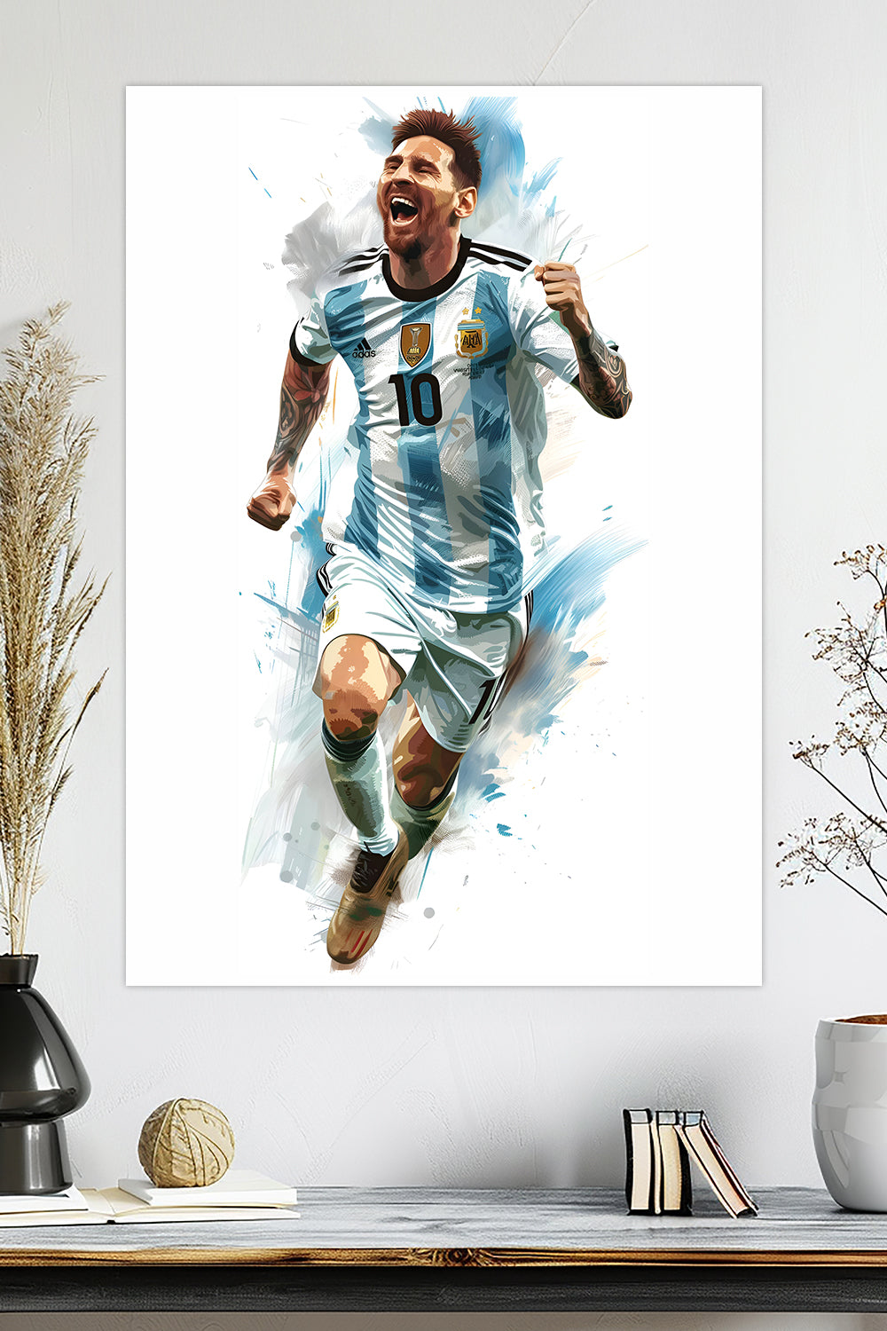 Lionel Messi | Argentina Jersey | Football Poster