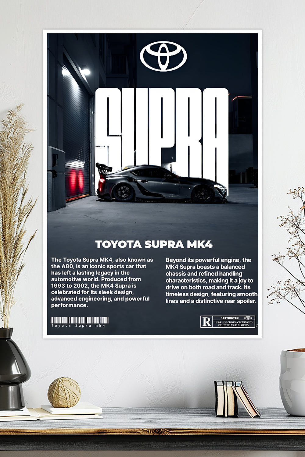 Toyota Supra MK4 | Car Poster