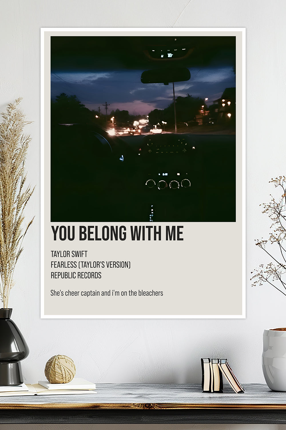You Belong With Me | Taylor Swift | Music Poster