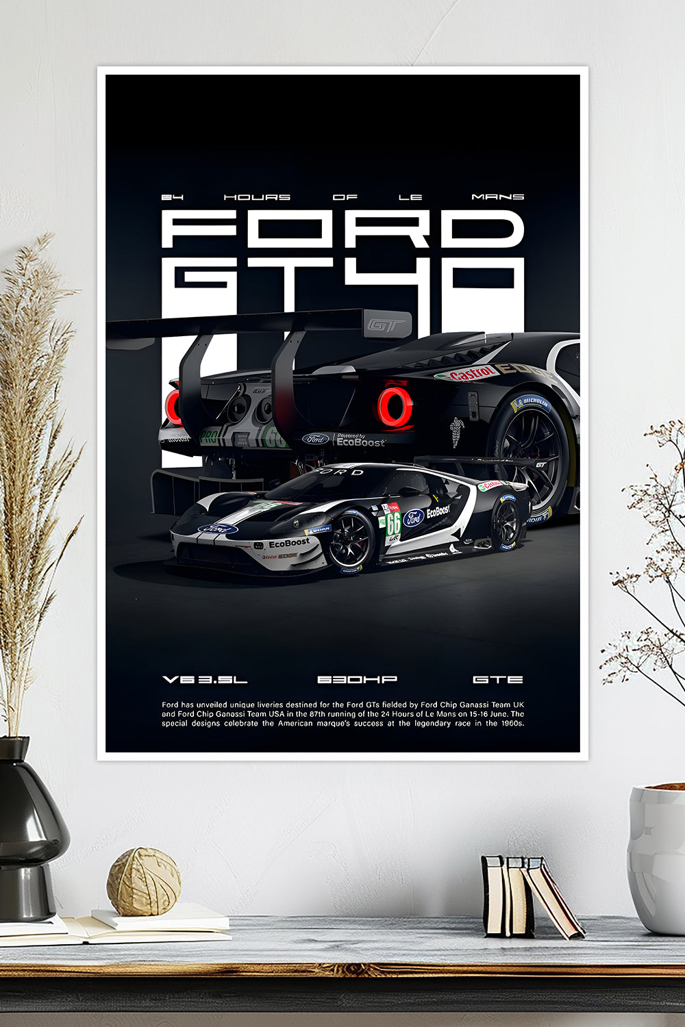 Ford GT40 | 24 Hours of Le Mans | Car Poster