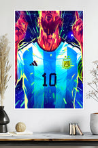 Lionel Messi | Argentina No. 10 | Football Poster