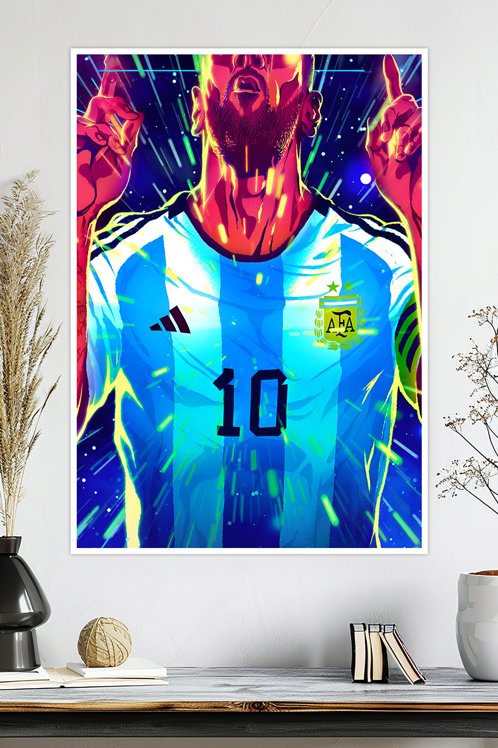 Lionel Messi | Argentina No. 10 | Football Poster