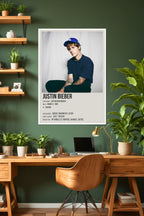 Justin Bieber | Global Pop Sensation | Music Poster