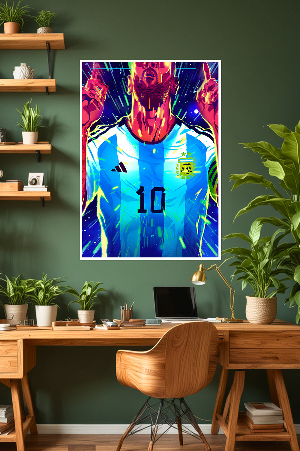 Lionel Messi | Argentina No. 10 | Football Poster