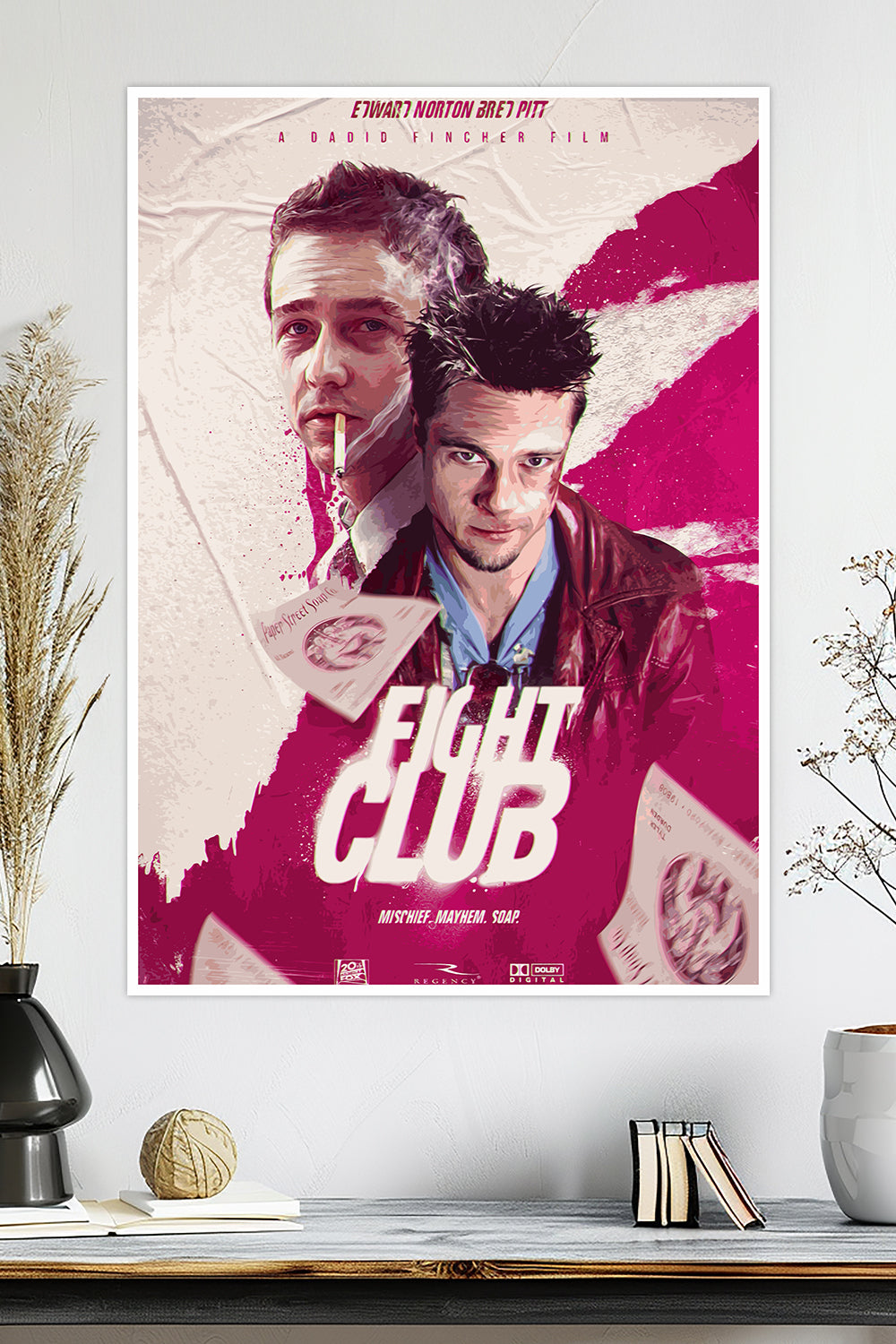 Fight Club | Brad Pitt & Edward Norton | Movie Poster