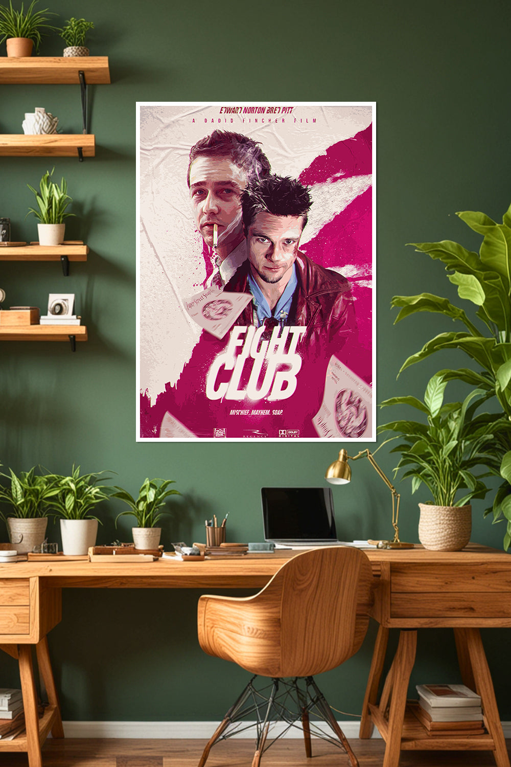 Fight Club | Brad Pitt & Edward Norton | Movie Poster