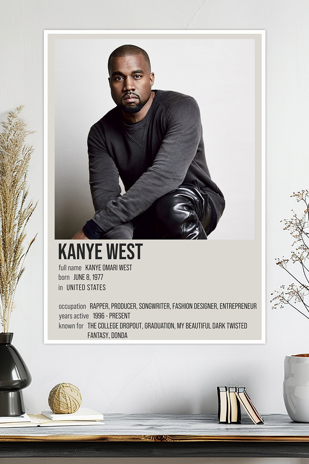 Kanye West | Rap & Fashion Icon | Music Poster
