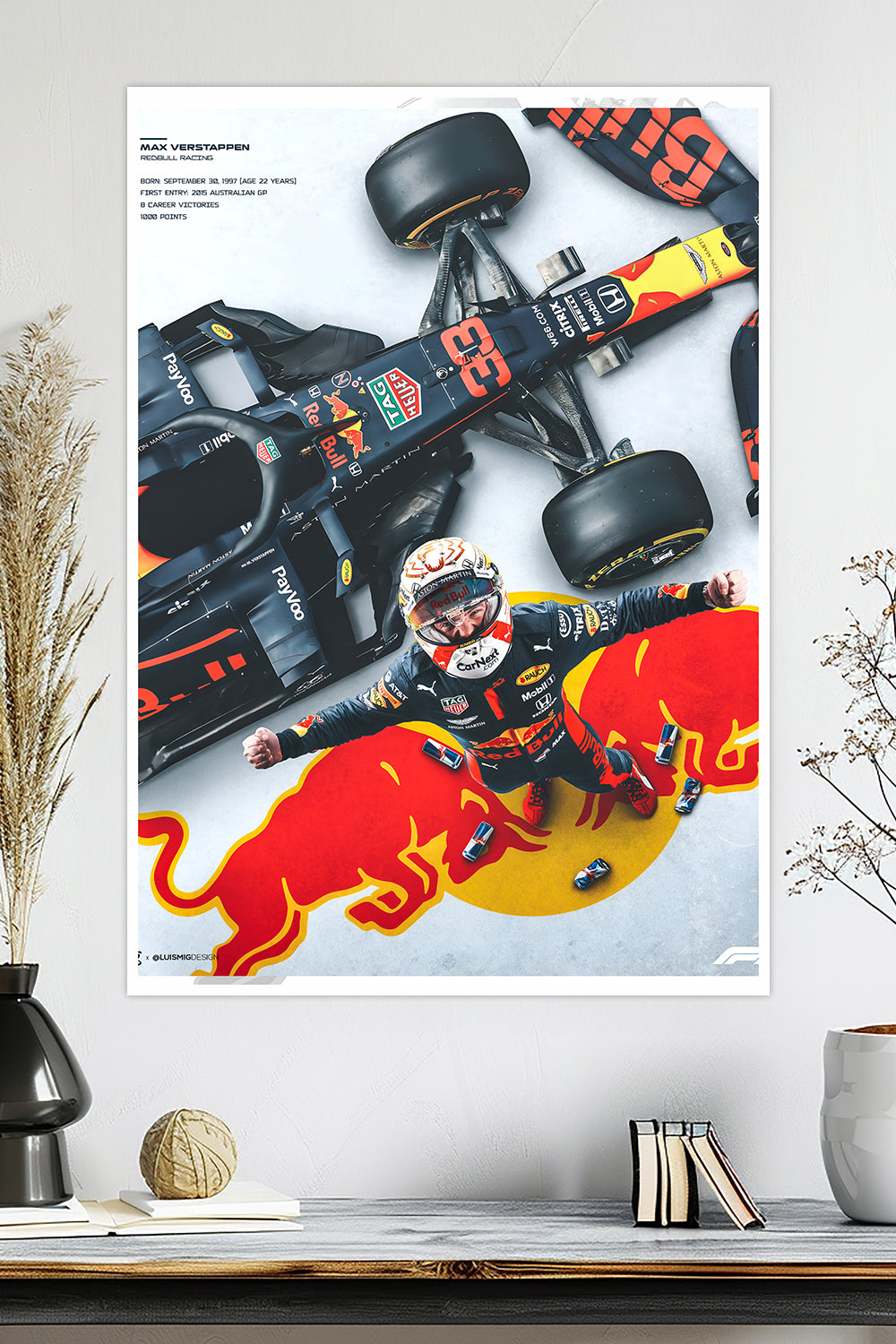 Max Verstappen | Red Bull Racing | F1 Racing Poster