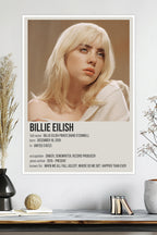 Billie Eilish | Ethereal Pop Icon | Happier Than Ever Album | Music Poster
