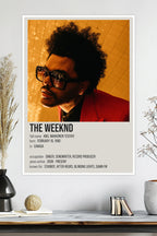 The Weeknd | Blinding Lights Aesthetic | Starboy Album | Music Poster