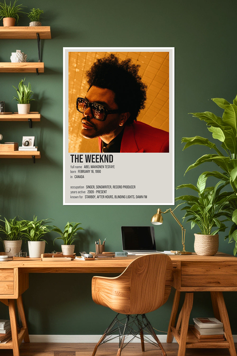 The Weeknd | Blinding Lights Aesthetic | Starboy Album | Music Poster