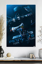 Lewis Hamilton | Petronas Mercedes | F1 Racing Poster