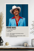 Bruno Mars | Retro Funk Pop Poster | 24K Magic | Music Poster