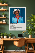 Bruno Mars | Retro Funk Pop Poster | 24K Magic | Music Poster