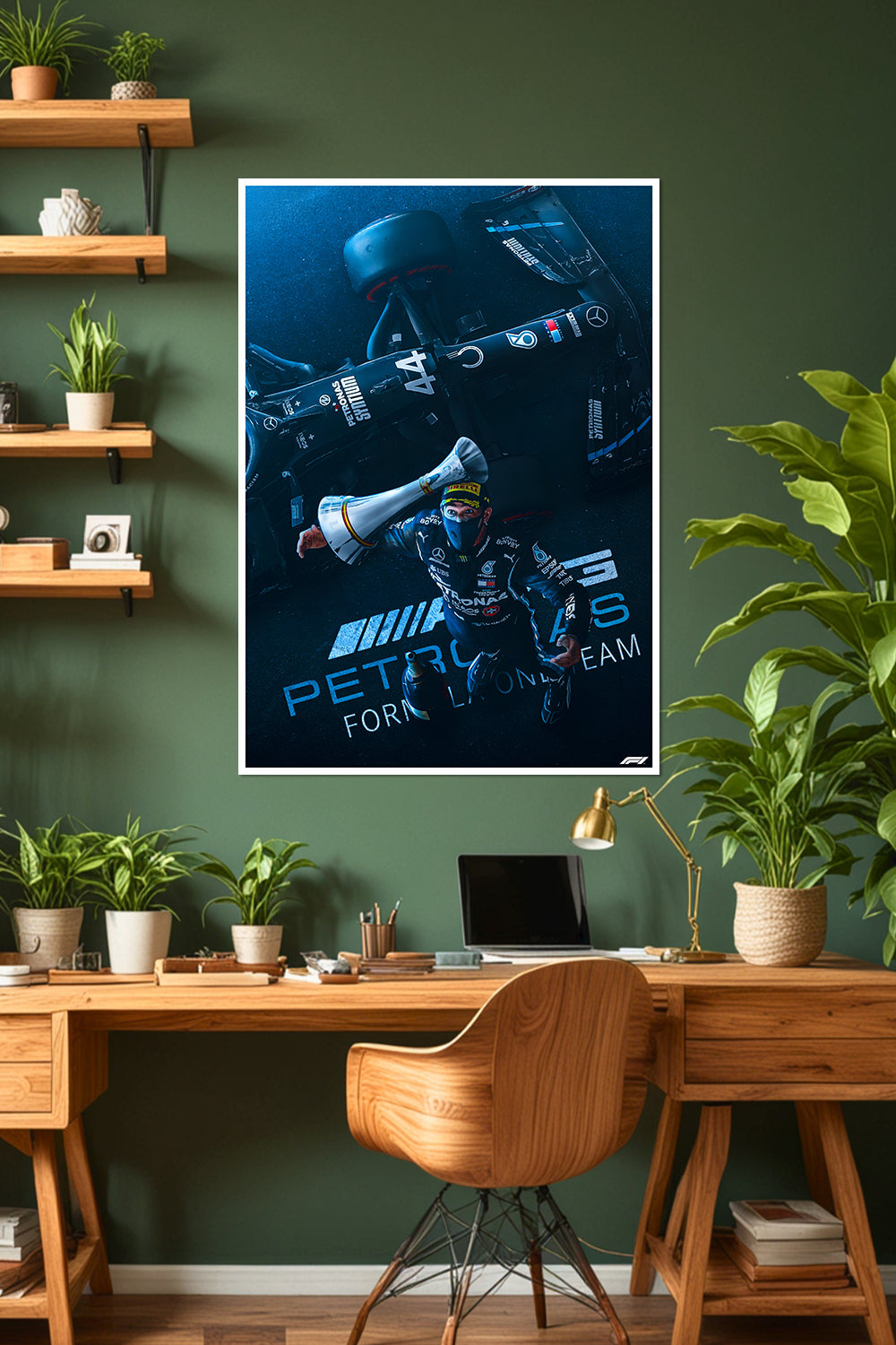 Lewis Hamilton | Petronas Mercedes | F1 Racing Poster