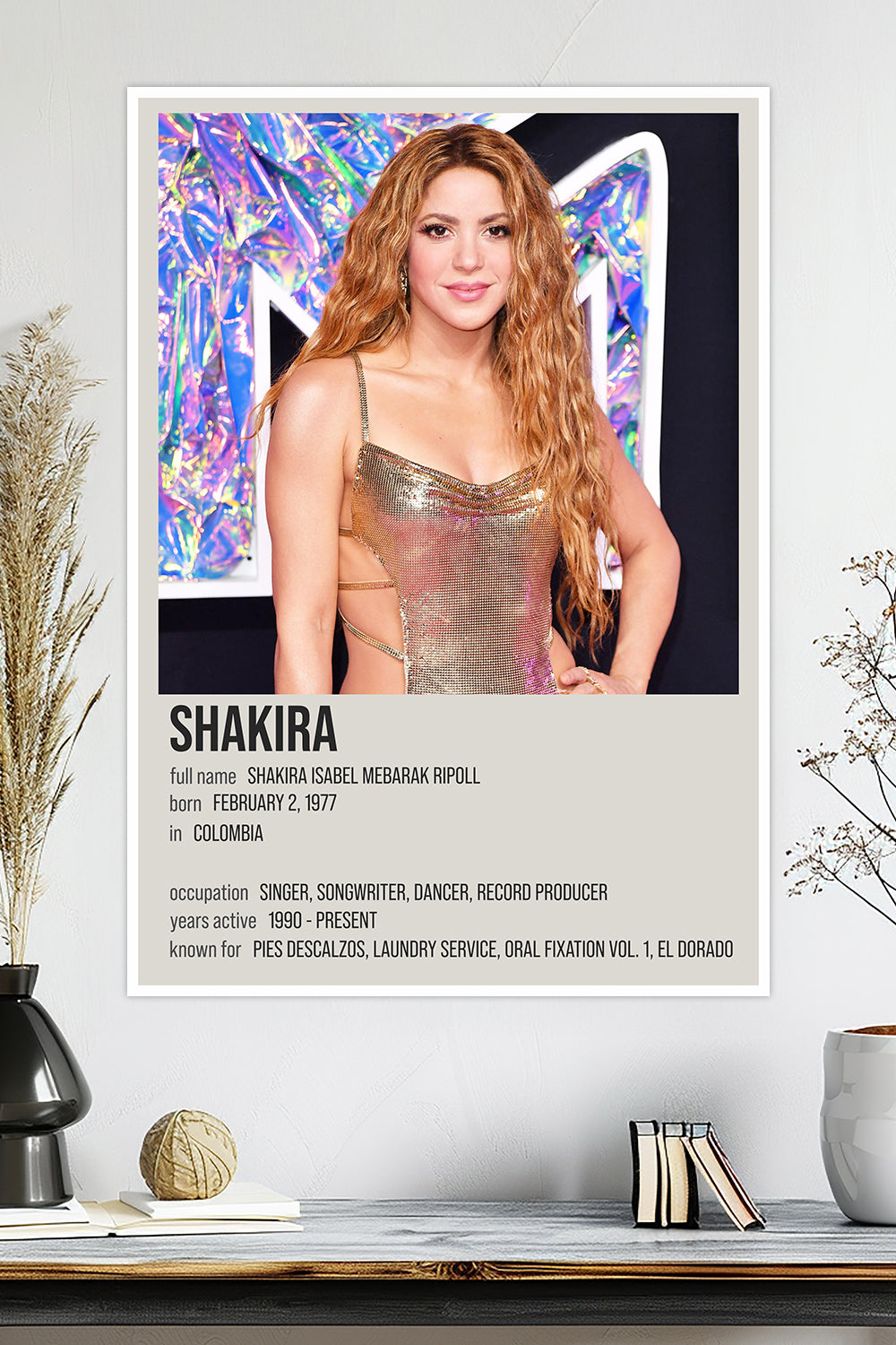 Shakira | Latin Pop Queen Poster | Hips Don’t Lie | Music Poster