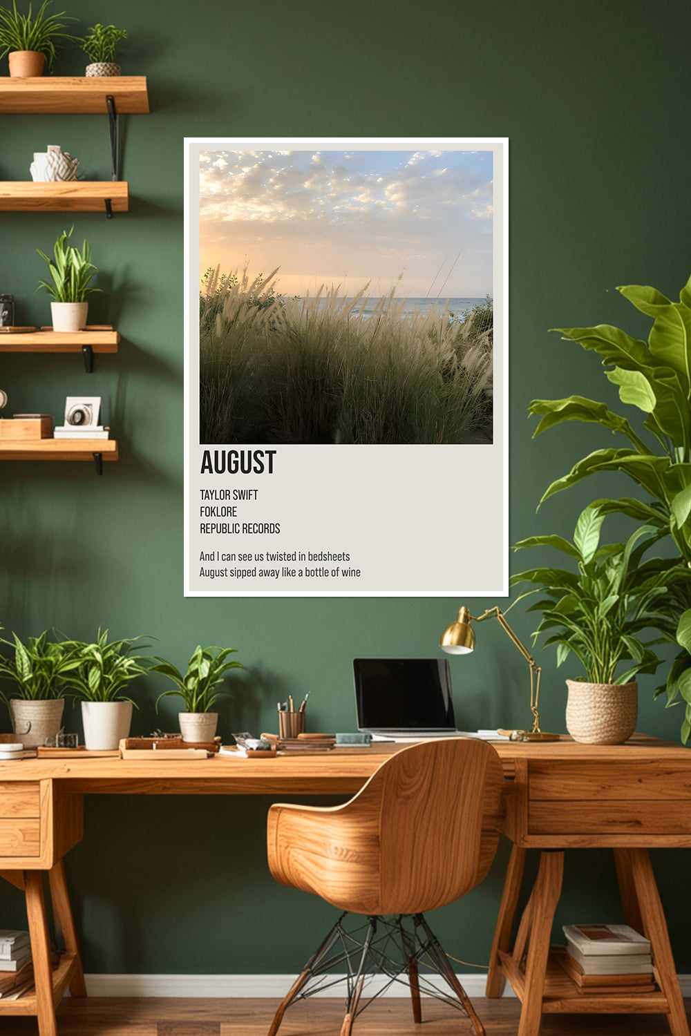 August | Taylor Swift | Music Poster