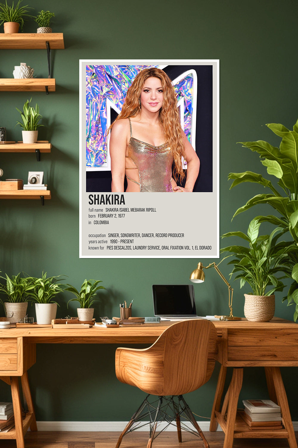 Shakira | Latin Pop Queen Poster | Hips Don’t Lie | Music Poster