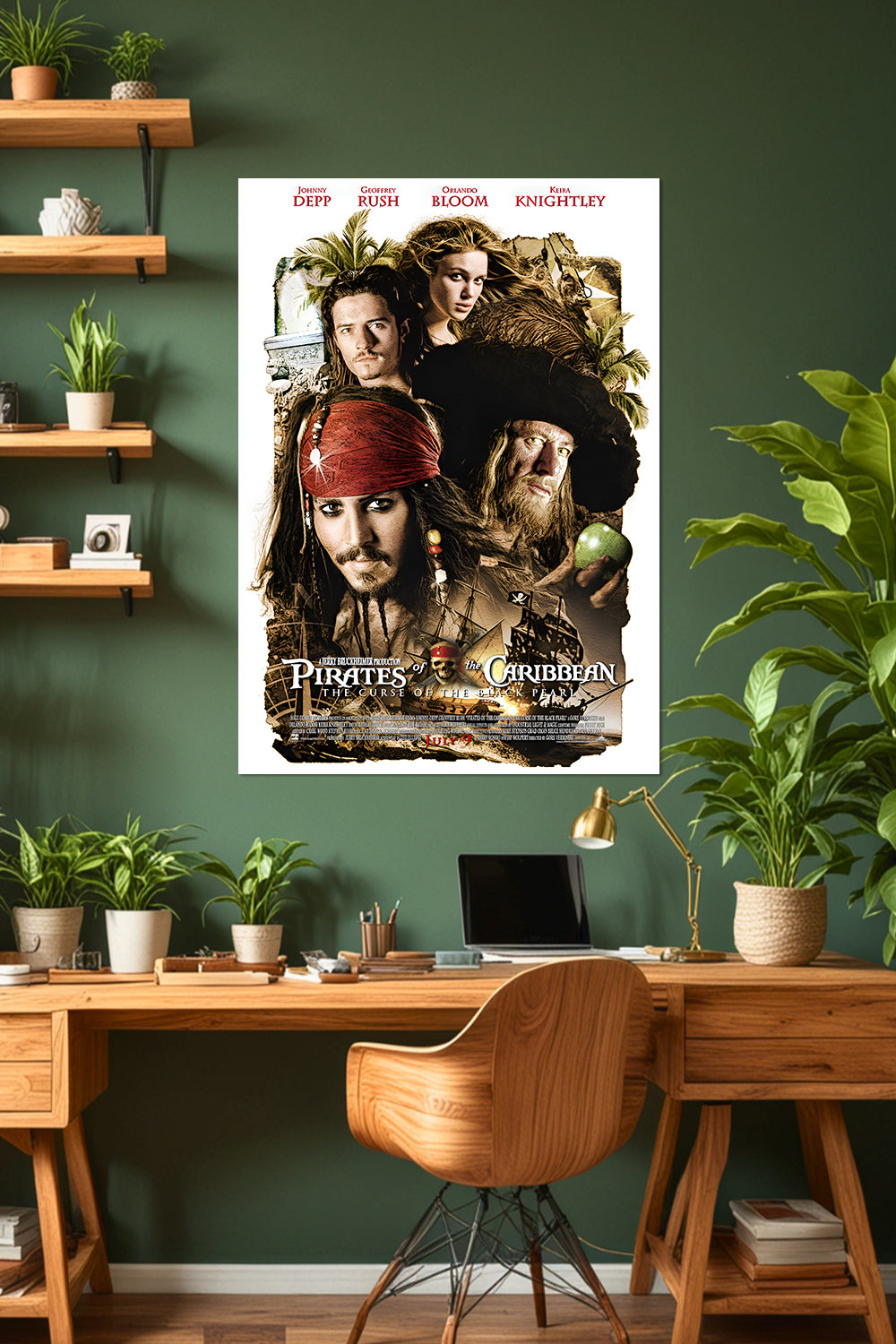 Pirates of the Caribbean: The Curse of the Black Pearl | Captain Jack Sparrow | Movie Poster