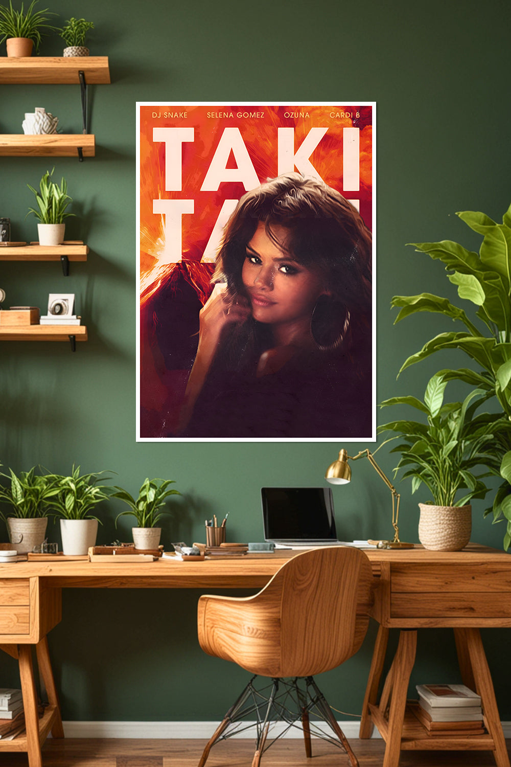 Taki Taki Song Poster | DJ Snake, Selena Gomez, Ozuna, Cardi B | Music Poster