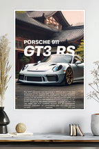 Porsche 911 GT3 RS | Japanese | Car Poster