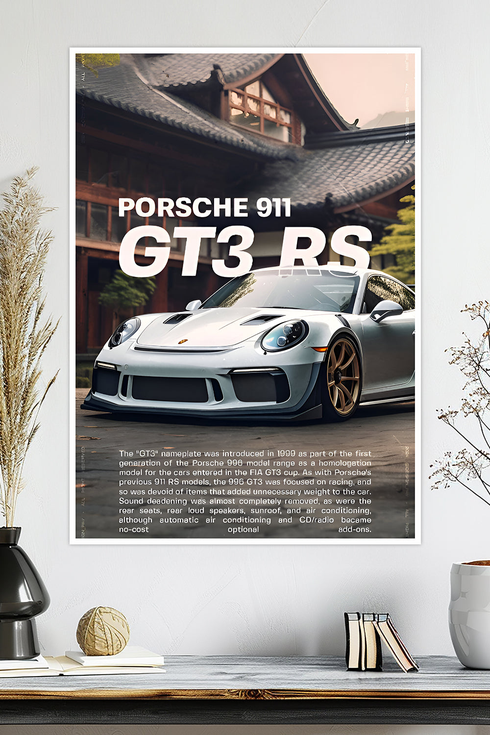 Porsche 911 GT3 RS | Japanese | Car Poster