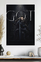 Jon Snow on Iron Throne | Game of Thrones | TV-Series Poster