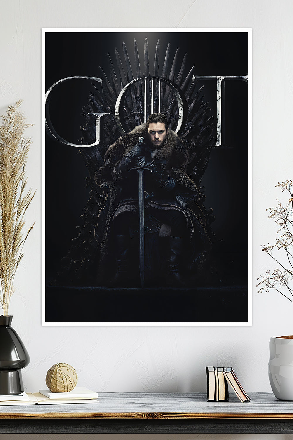 Jon Snow on Iron Throne | Game of Thrones | TV-Series Poster