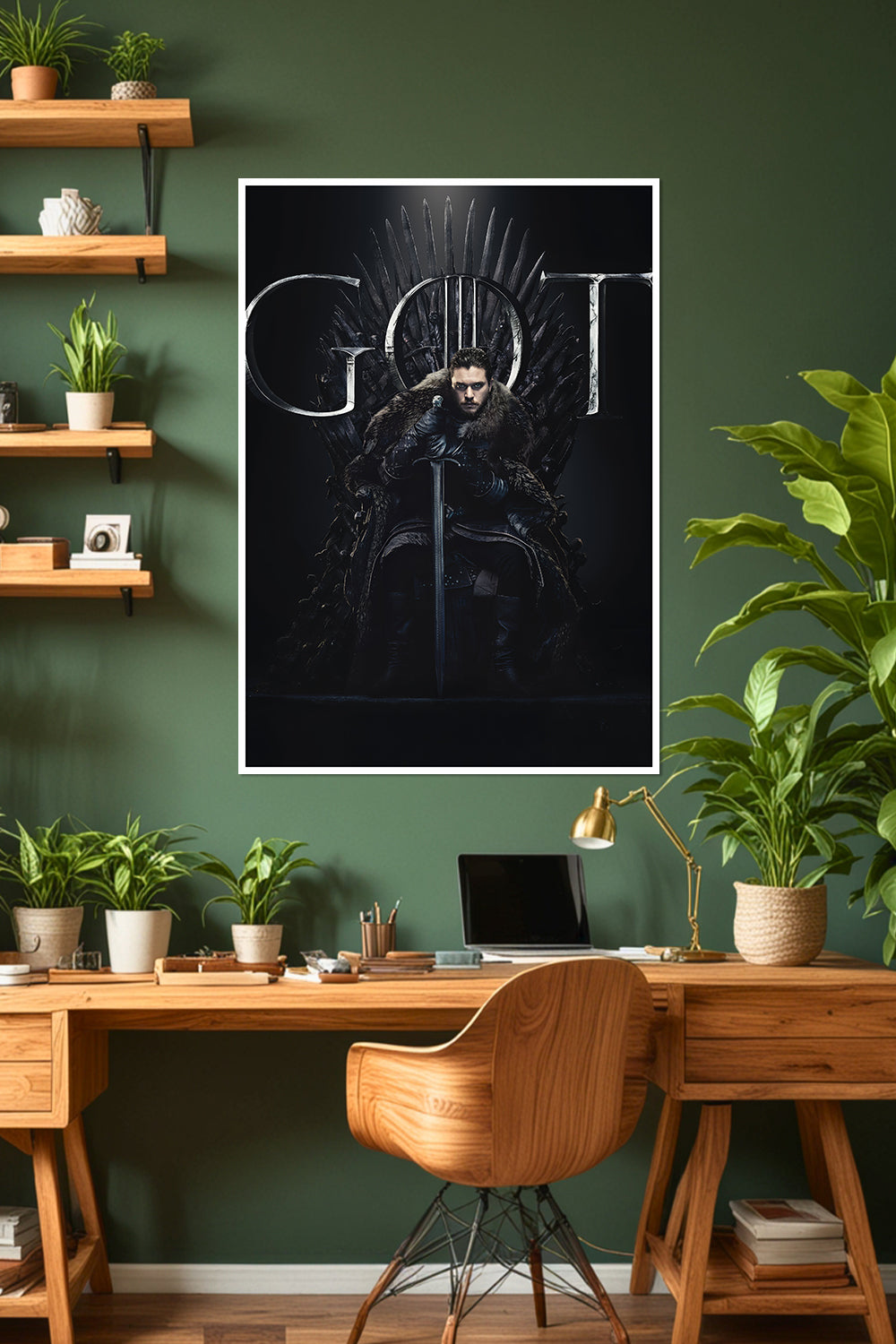 Jon Snow on Iron Throne | Game of Thrones | TV-Series Poster