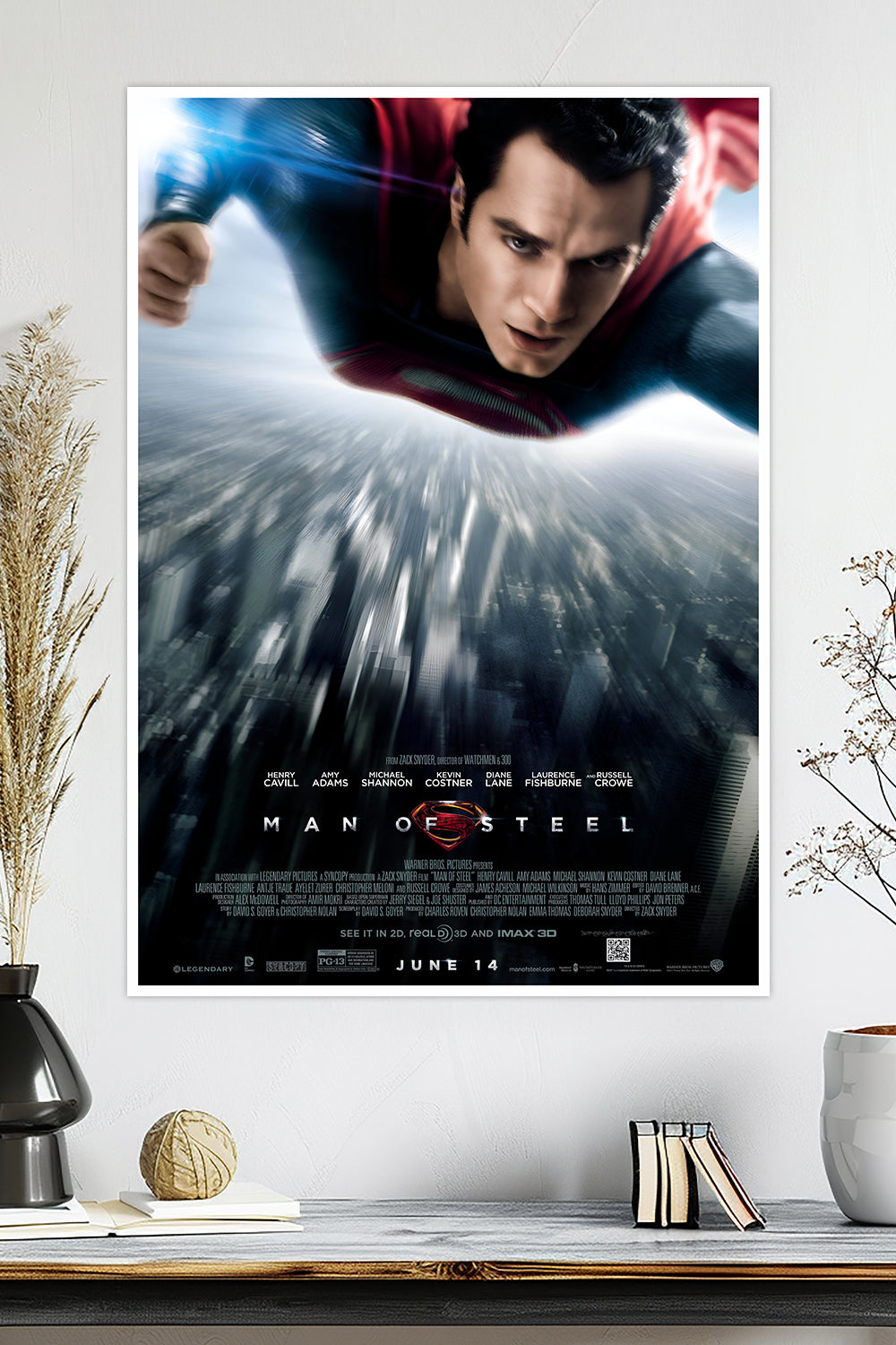 Man of Steel | Superman | Henry Cavill | DC Poster