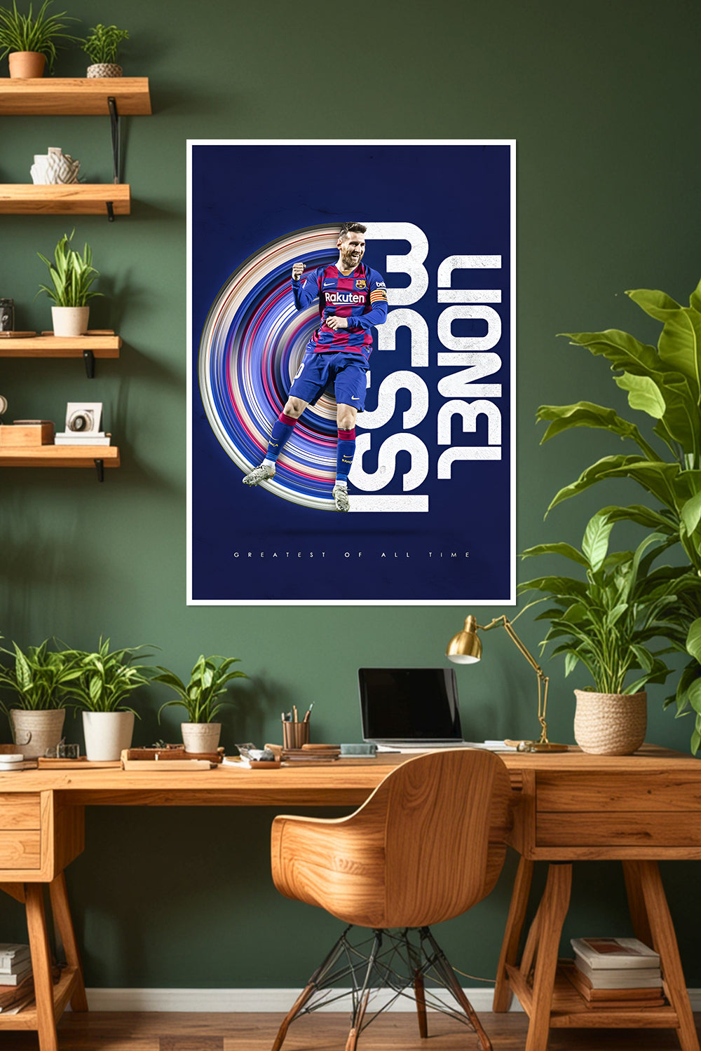 Lionel Messi | Greatest of All Time | Football Poster