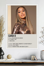Cardi B | Hip-Hop Queen | Bodak Yellow | Music Poster
