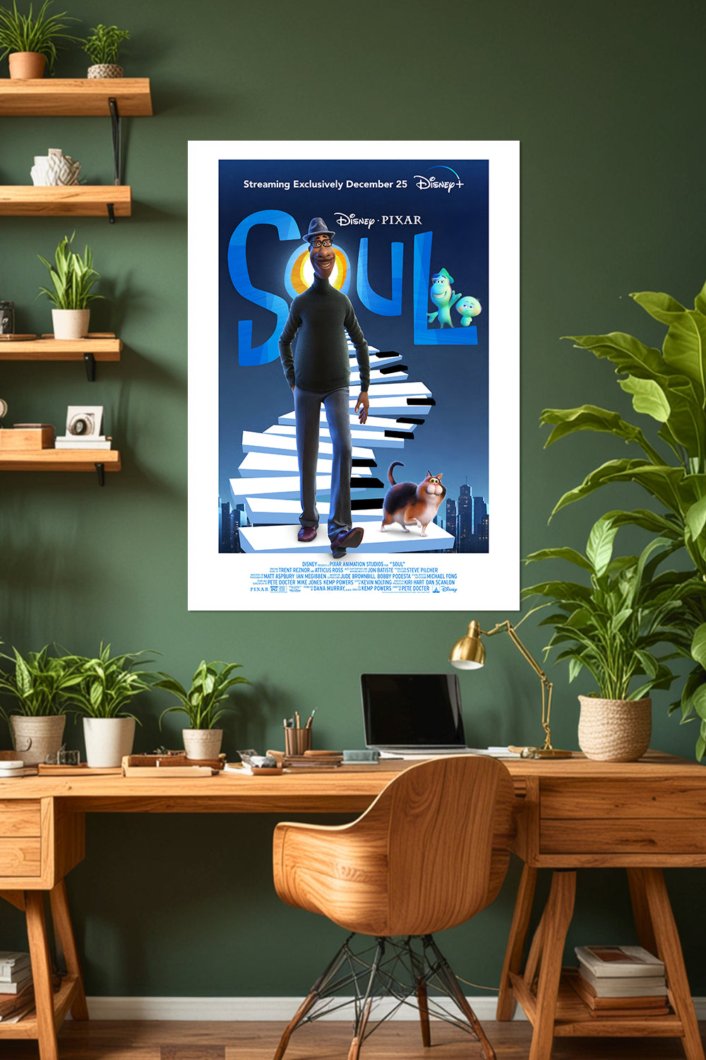 Soul | Joe Gardner & Mr. Mittens | Disney Pixar | Movie Poster
