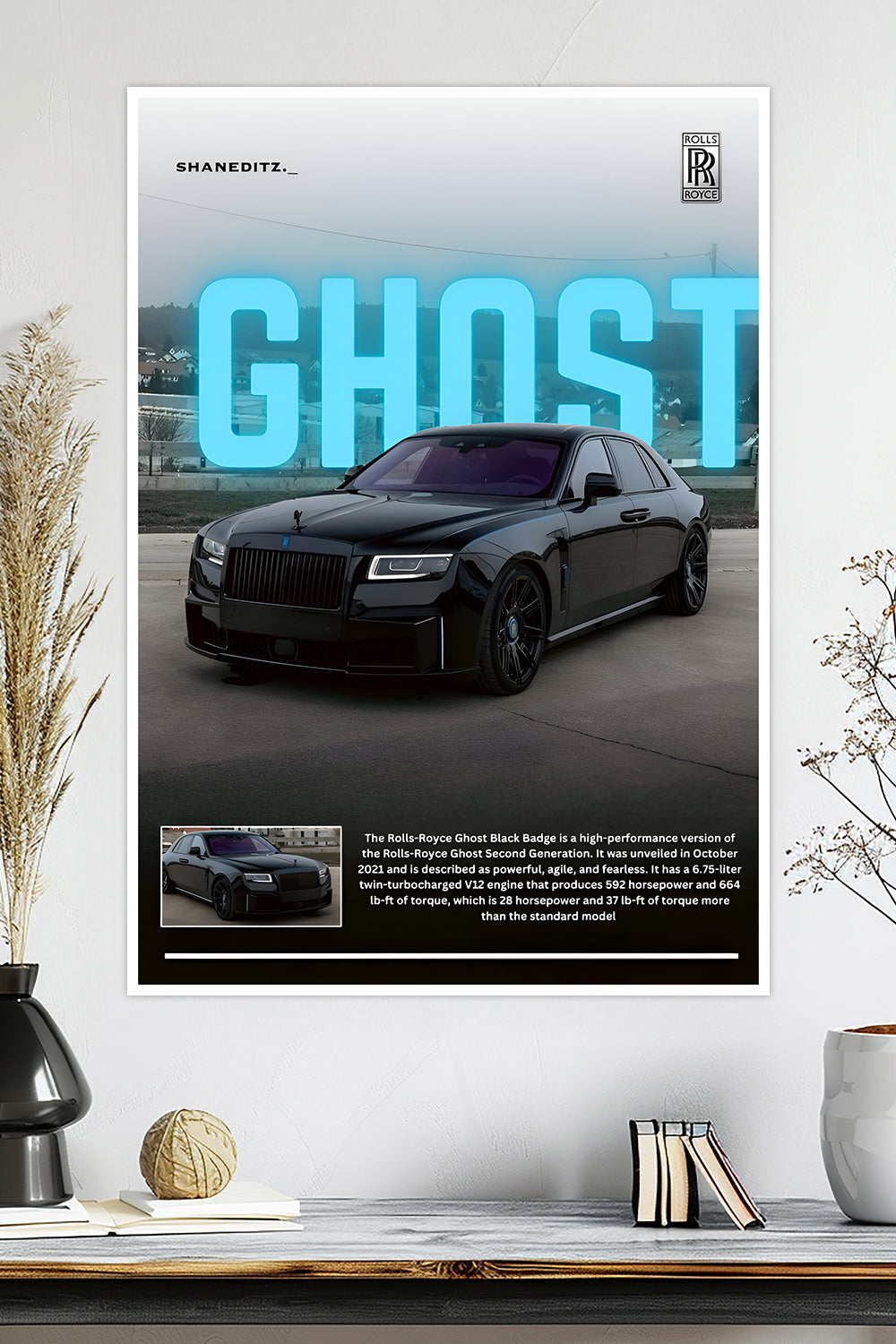 Rolls-Royce Ghost Black Badge | Ghost | Car Poster