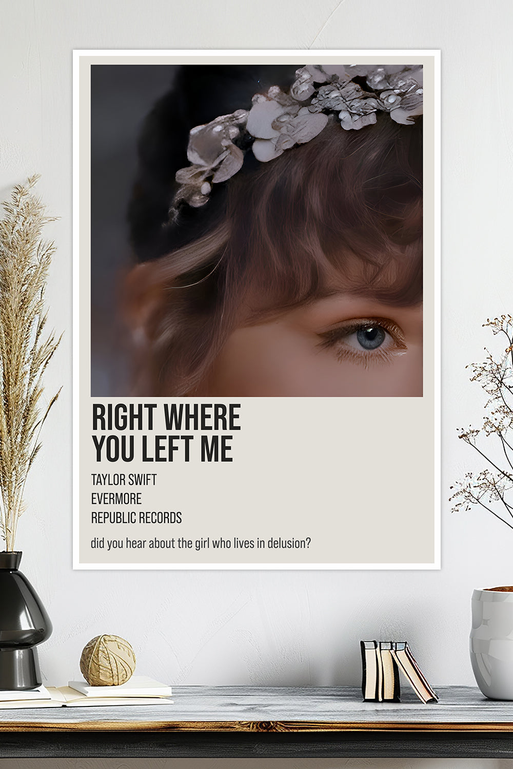 Right Where You Left Me | Taylor Swift | Music Poster