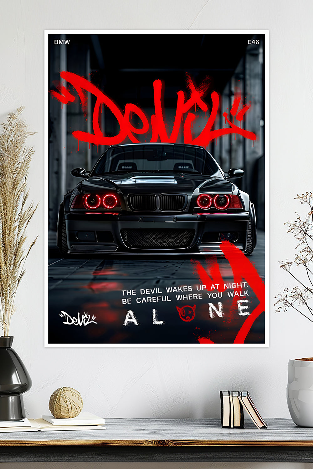 BMW E46 | "Devil" | Car Poster