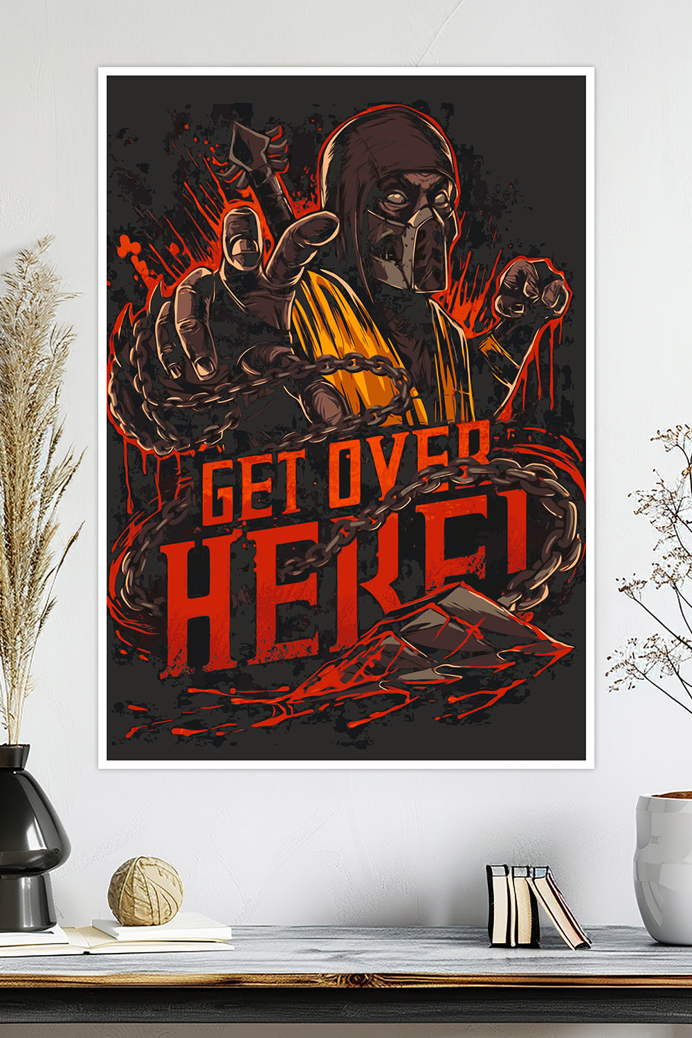 Scorpion "Get Over Here!" | Mortal Kombat | Game Poster